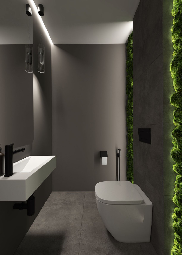 Дизайн-проекта санузла /  село Малые Кабалы, республика Татарстан