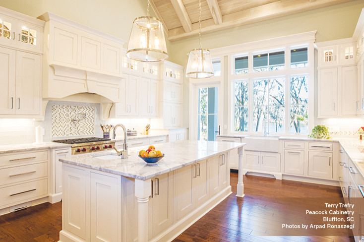 Dream Kitchen with White Inset Cabinets