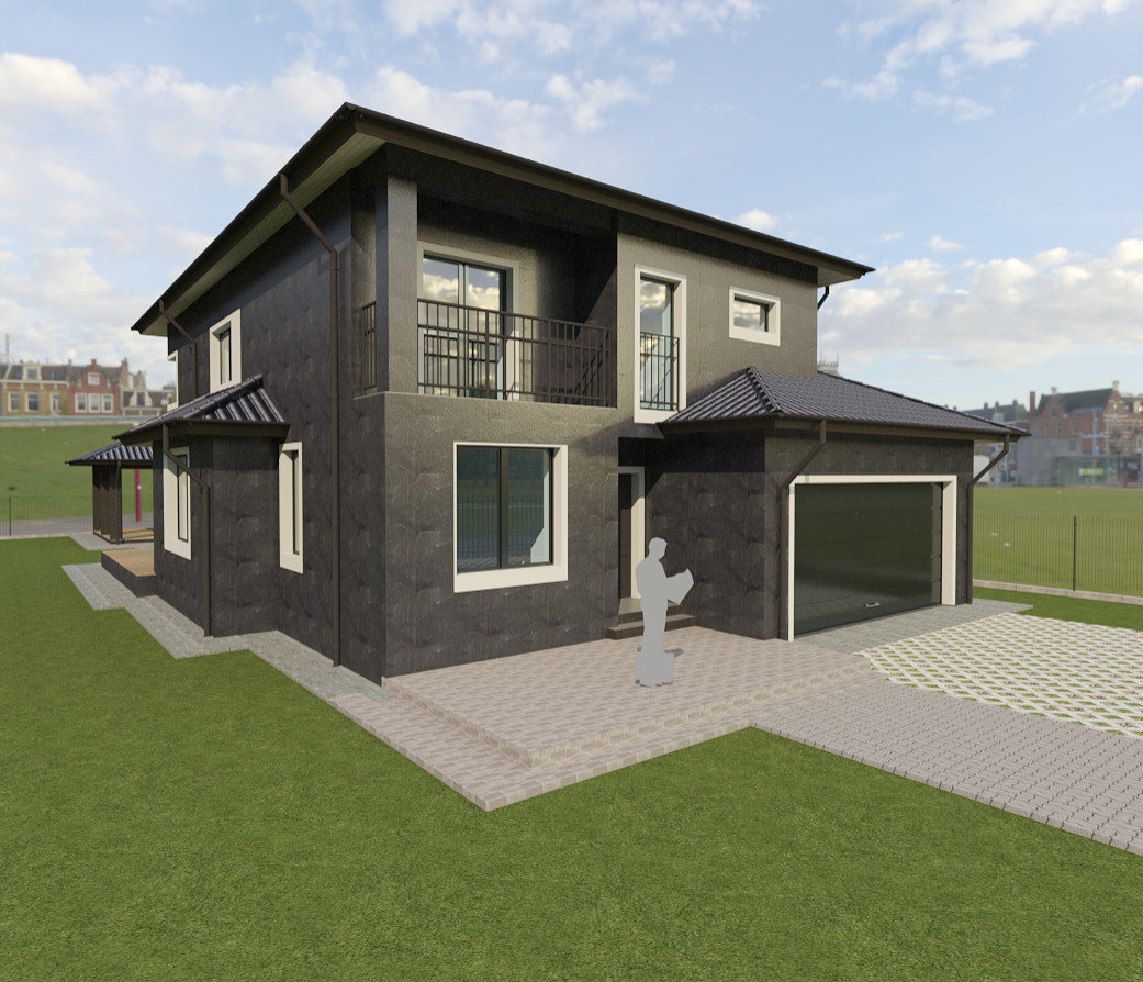 Дизайн-проект фасада. Современные стили