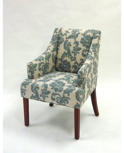 Ikat Fabric Accent Chair