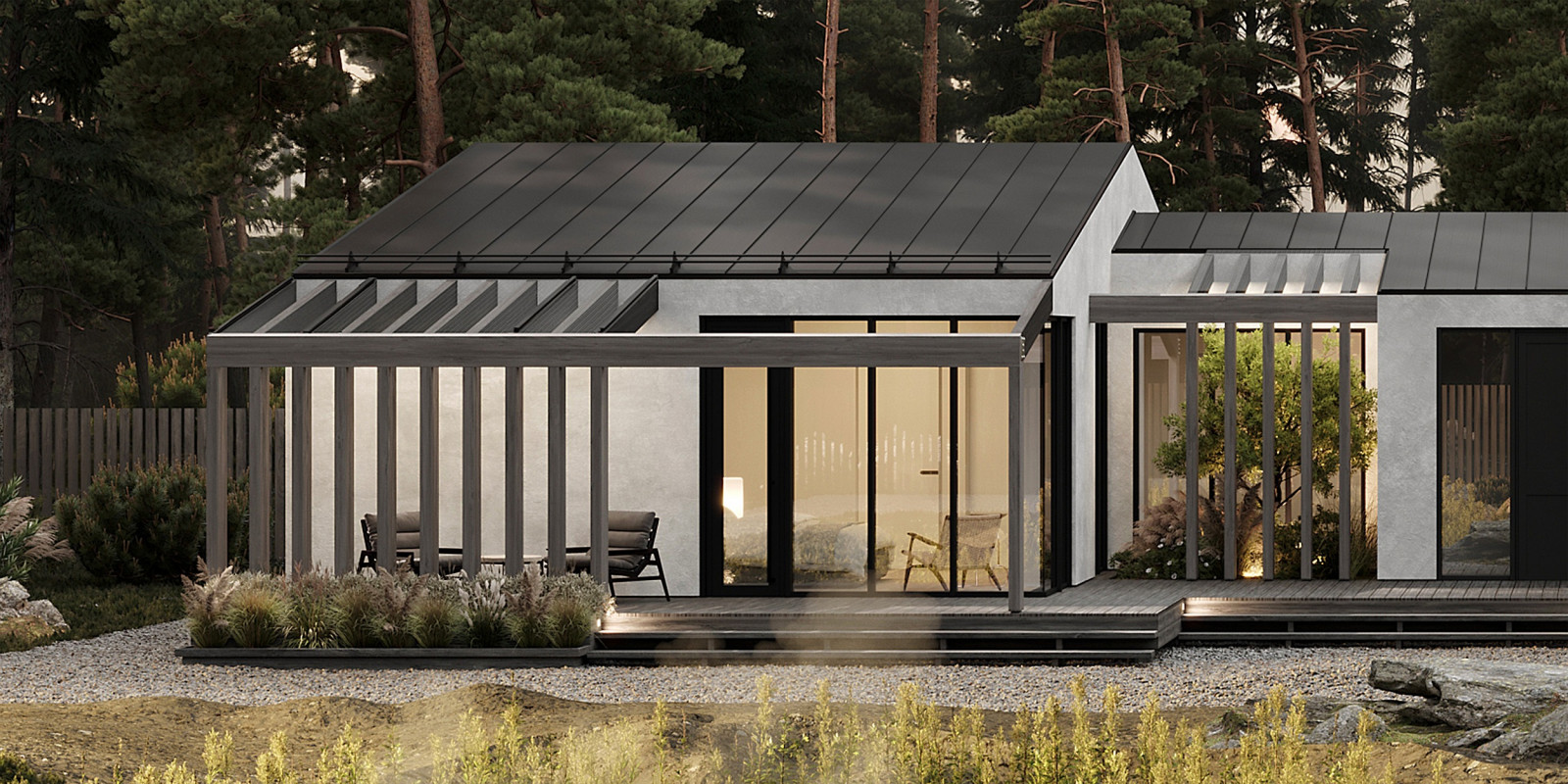 Проект одноэтажного дома в Репино