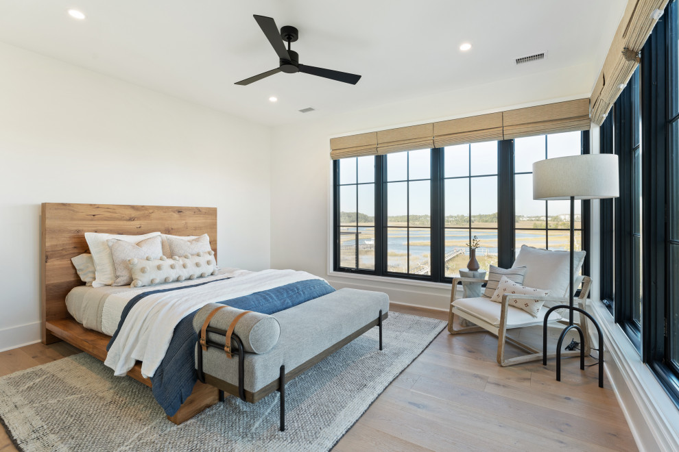 Bedroom - transitional bedroom idea in Charleston