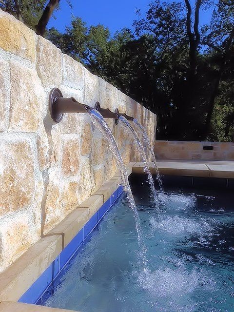 Private Residence - Pool Back Wall w/ Spouts