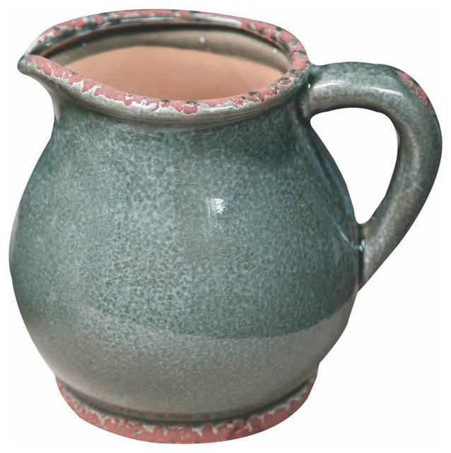 Ceramic Pitcher Vase Vases by Tasteful Home Decor