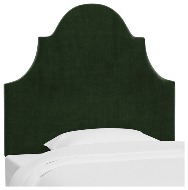 Red from Scalamandre by Cloth & Company Geneva Headboard, Lewis, Twin