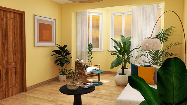 von Durchgangszimmer zu Lounge Zimmer eclectic-living-room