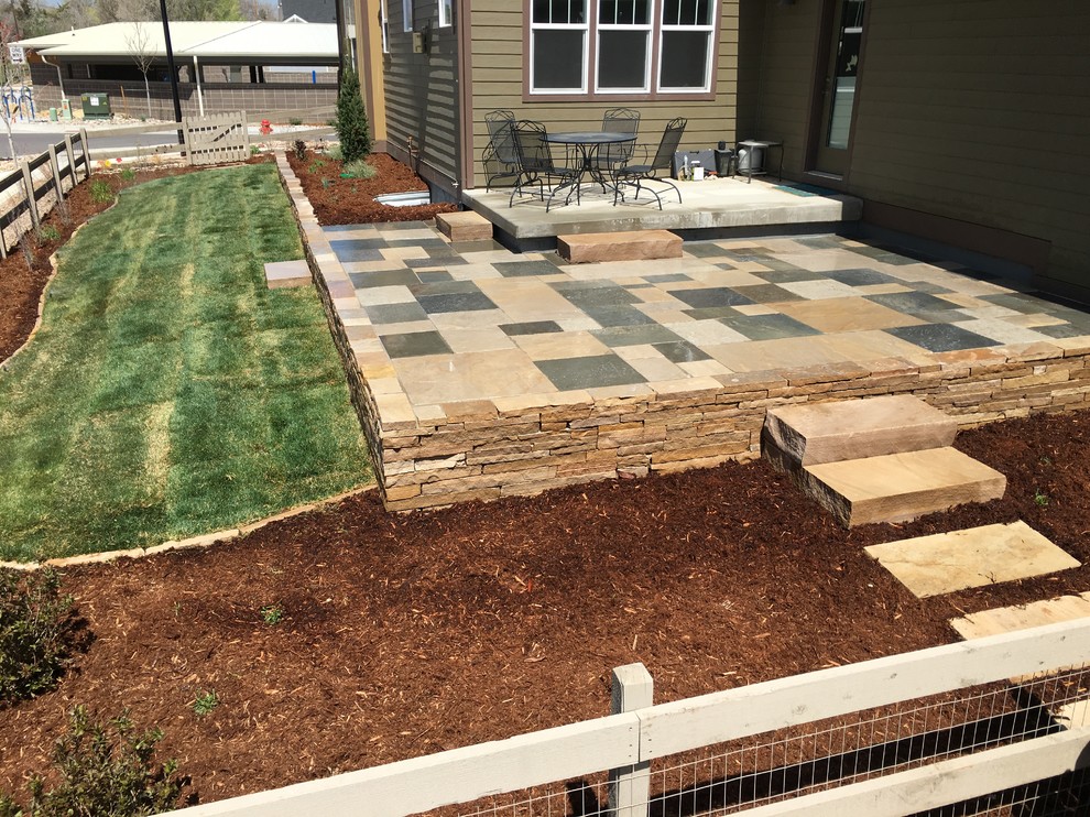 This is an example of a modern patio in Denver.