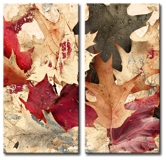 Canvas Wall Art Sets fall ink ix, canvas wall art 2-piece canvas art set - transitional Canvas Wall Art Sets fall ink ix, canvas wall art 2-piece canvas art set - transitional