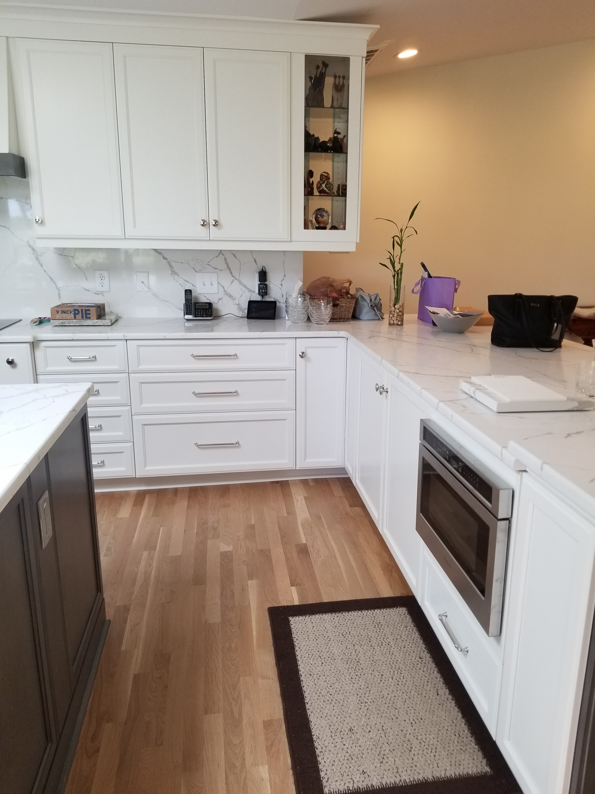 Transitional White Kitchen Remodel in VA