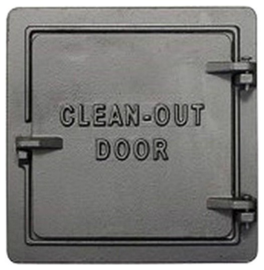 US Stove Chimney Cleanout Door, 8"x8", Cast Iron Transitional
