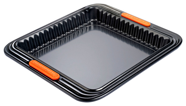 Le Creuset Toughened Non Stick Square Tart Tin 23 Cm Contemporary Le Creuset Toughened Non Stick Square Tart Tin 23 Cm Contemporary And Pie Dishes By