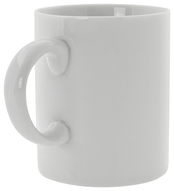 Royal White C Handle Mugs Set Of 6 Contemporary By 10 Royal White C Handle Mugs Set Of 6