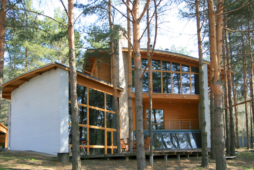 Частный дом по индивидуальному проекту на Рублёво-Успенском шоссе. Подмосковье