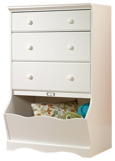 Sauder Pogo 3 Drawer Chest In Soft White Finish Transitional Sauder Pogo 3 Drawer Chest In Soft White Finish Transitional Kids Dressers And