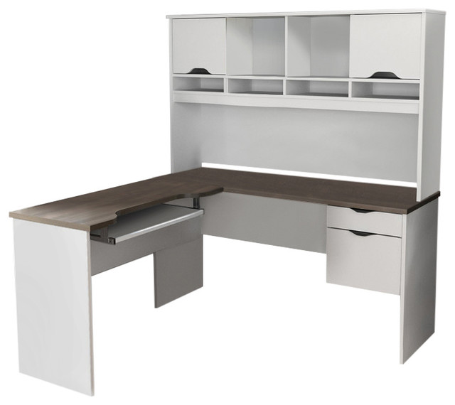 Innova L Shaped Desk Contemporary Desks And Hutches By Bestar