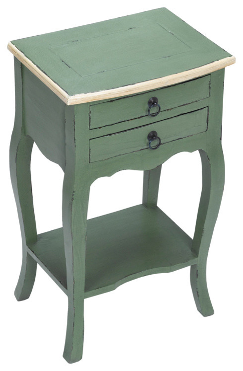 Sterling 6500514 French Green & Cream Side Table