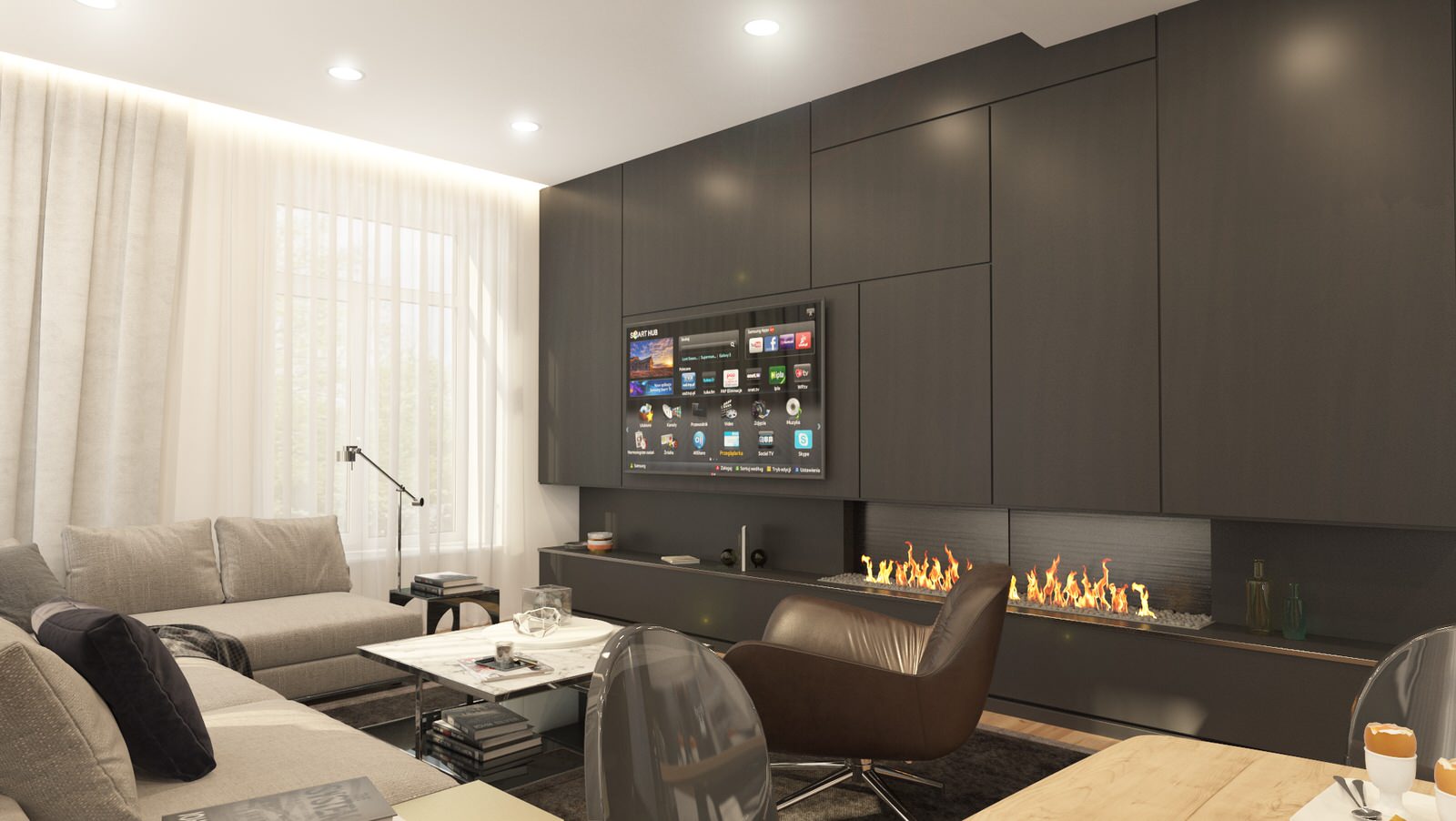 Кухня-студия в частном доме