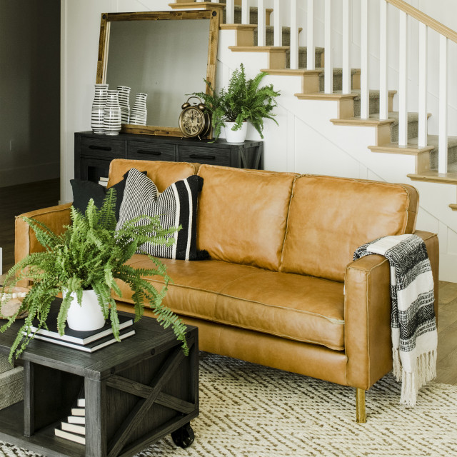 Leather Luxury Weston Sofa Contemporary Sofas By Homesquare Houzz Home Design