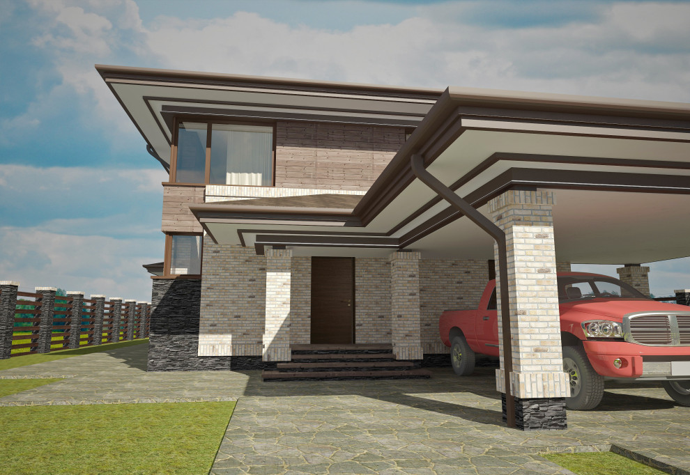 Дом На Соловей ключе в стиле Райта