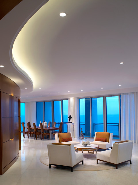 great room trendy-dagligstue