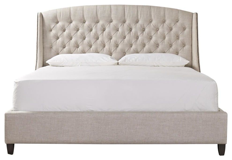 Universal Furniture Curated Halston Queen Bed, Blended Linen 552250B