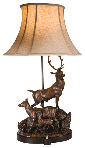 stag table lamp for sale