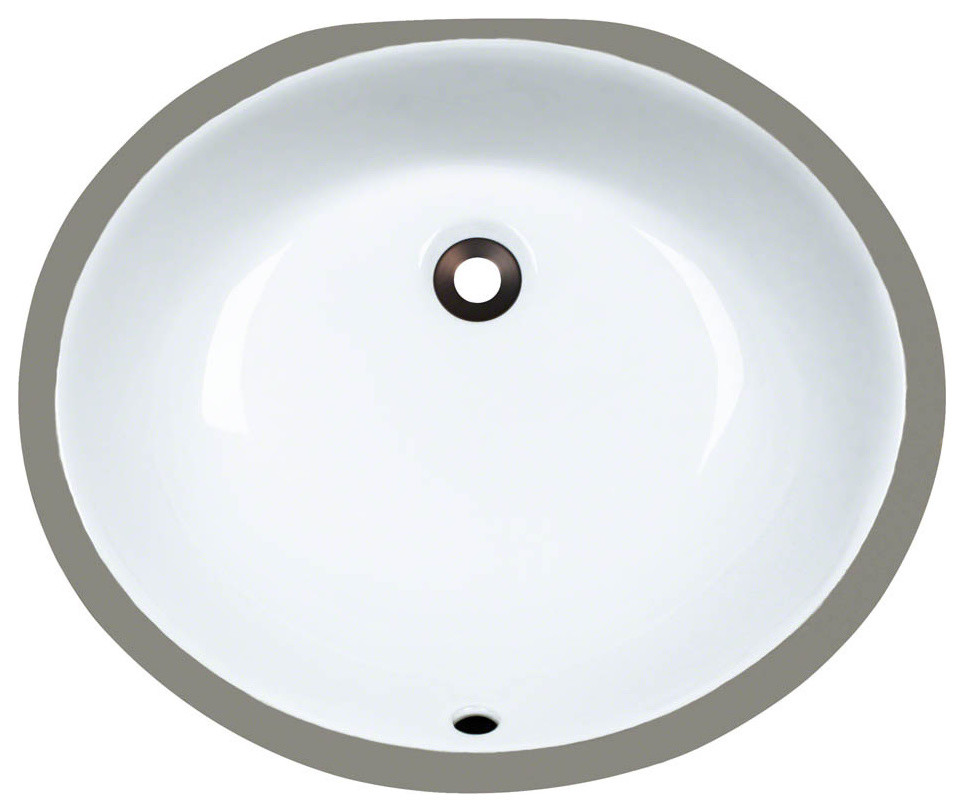PUPMW Porcelain Bathroom Sink Contemporary Bathroom Sinks by