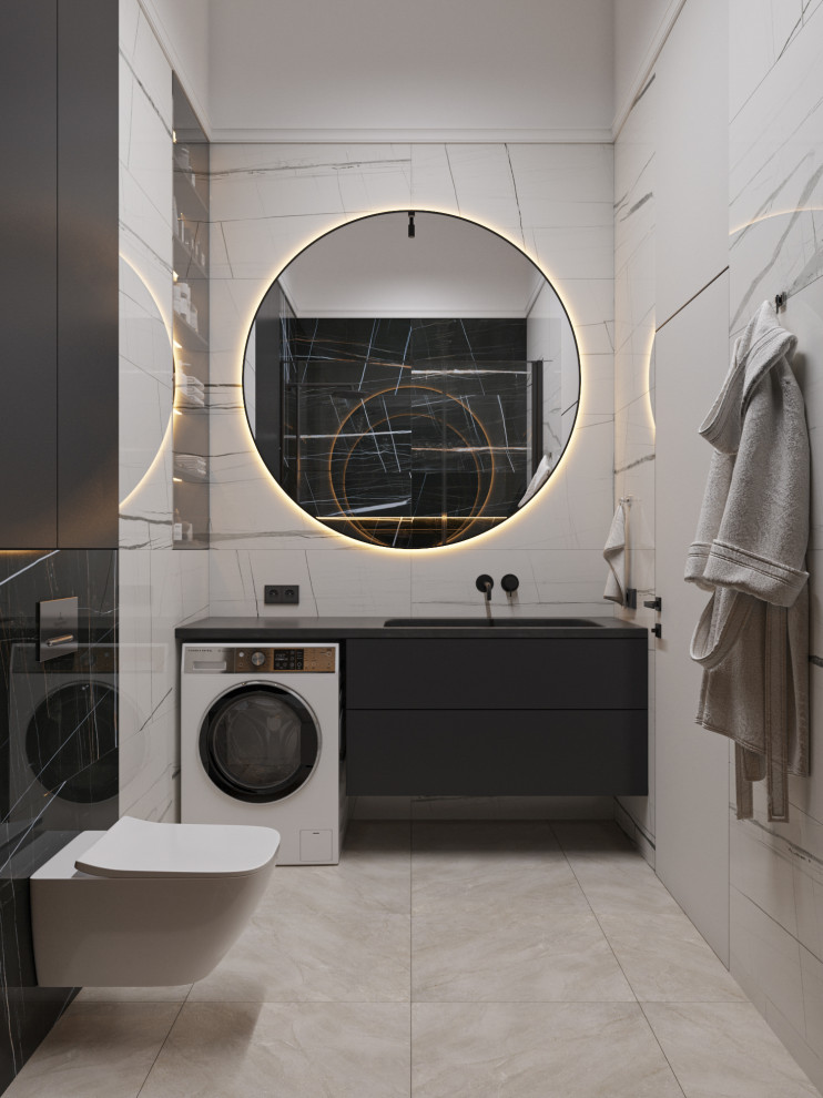 Интерьер квартиры-студии в ЖК Сосновка