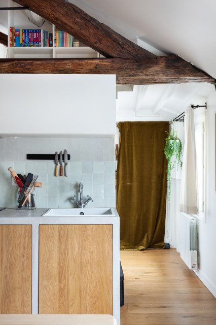 Cuisine / couloir amerikansk-craftsman-koek