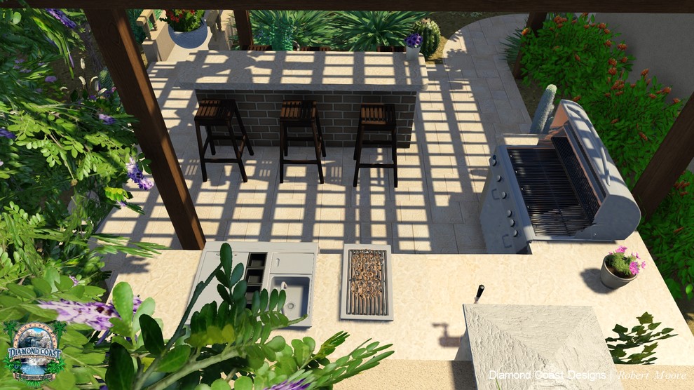 Outdoor Cook Center w/ Bar