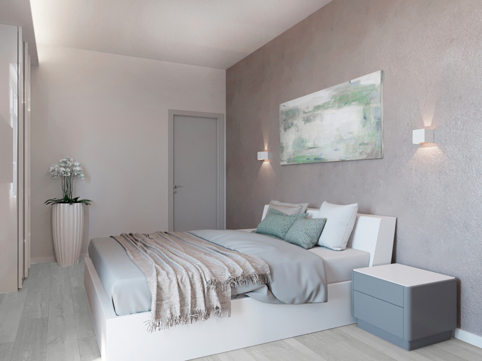 Визуализация проекта квартиры площадью 70 м2 в стиле "Минимализм"