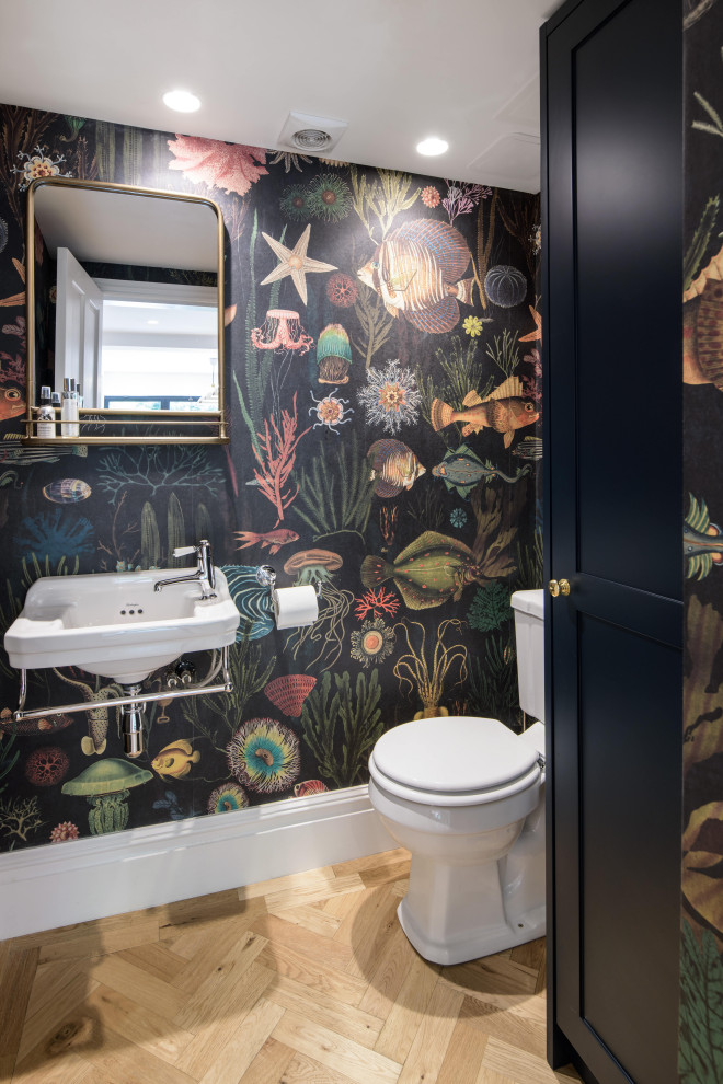 Design ideas for a victorian cloakroom in London.