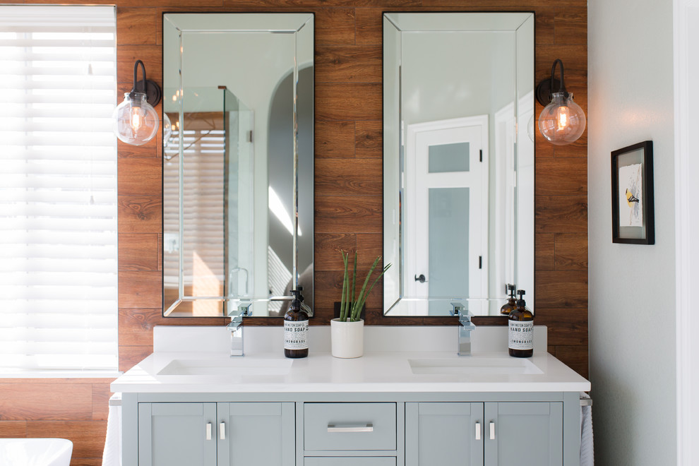 Hinman Master Bath | Roxborough Park, CO | Modern Farmhouse Renovation