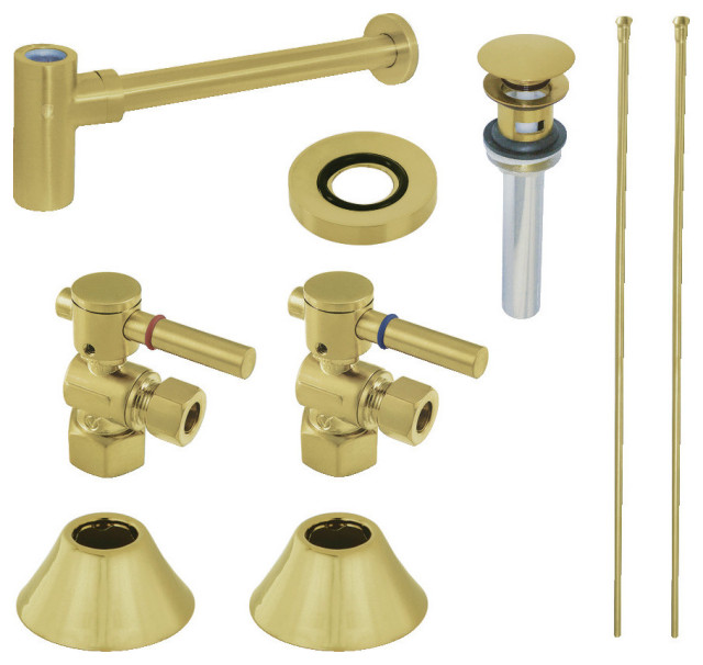 CC43107DLVOKB30 Sink Trim Kit With Bottle Trap,Brushed Brass ...