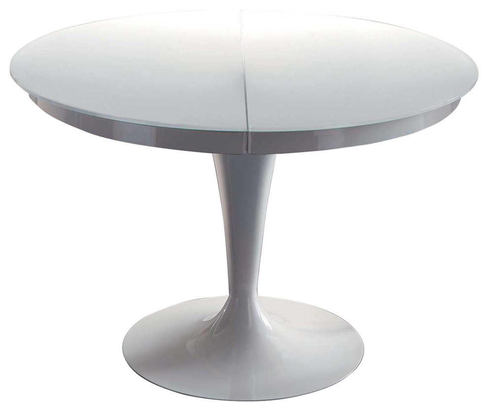 ELISE Circular Dining Extendable Table - Midcentury - Dining Tables - by  YumanMod | Houzz