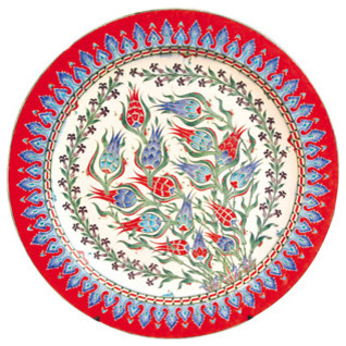 Handmade Ottoman Turkish Iznik Chini Bowls and Plates