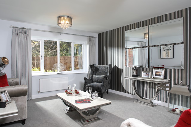 Classic Monochrome Showhome contemporary-living-room