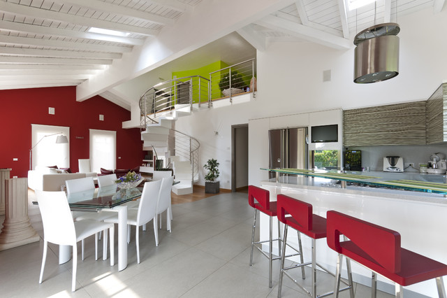 Casa della Luce lantlig-vardagsrum