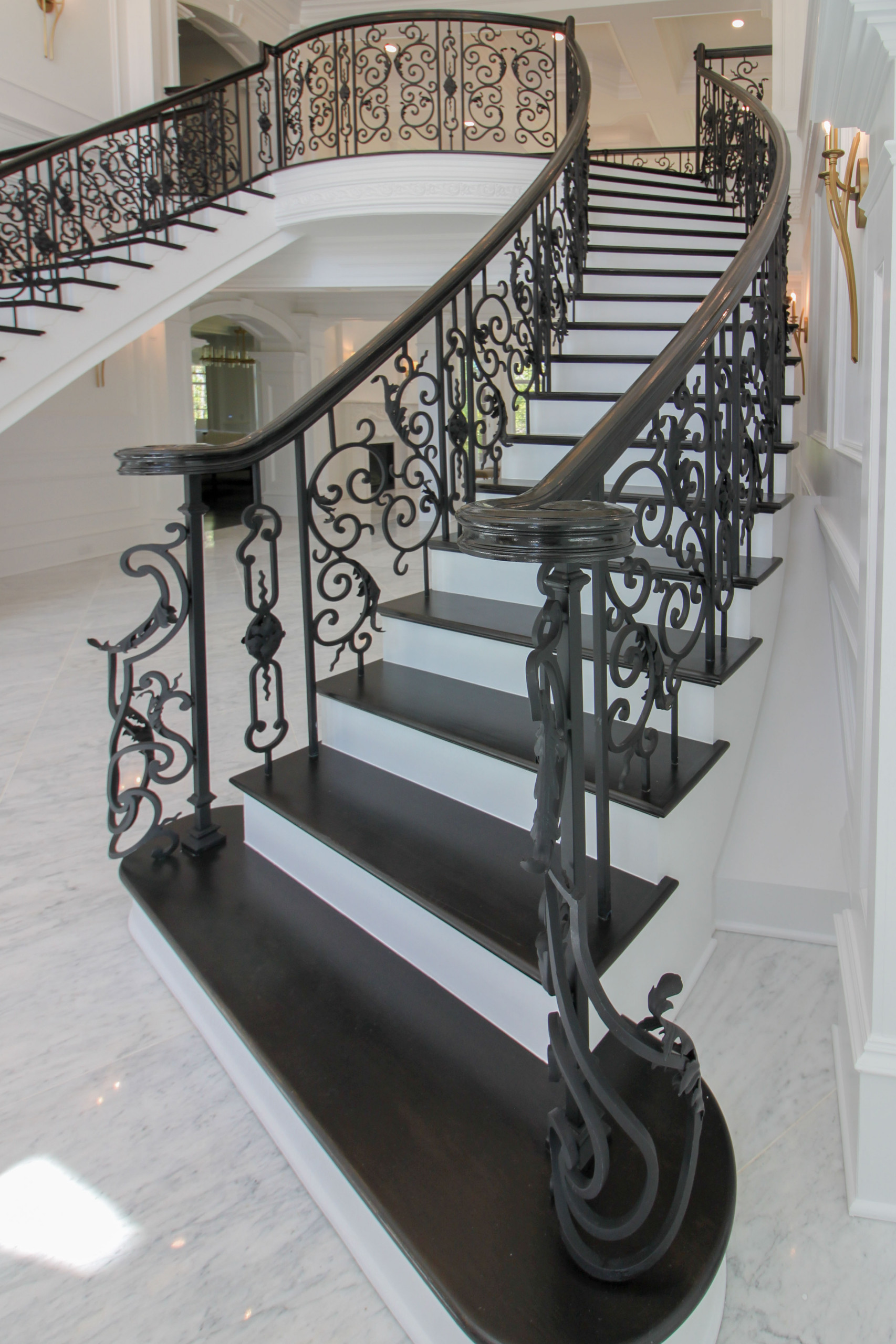 92_Grand Double Staircase in Exquisite Custom Home, Great Falls VA 22066