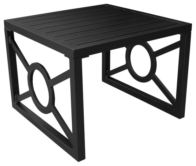 kathy ireland Madison Ave End Table Transitional Outdoor Side Tables by TKClassics Houzz