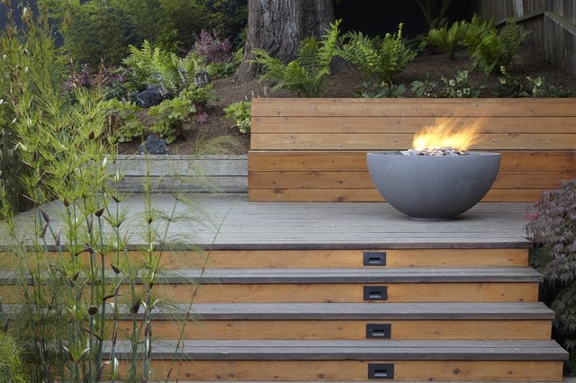 Solus Decor Hemi Fire Pit contemporary-terrace
