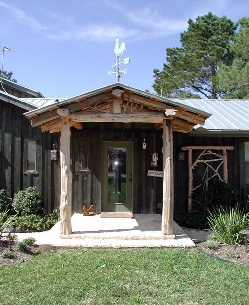 Entryway - rustic entryway idea in Denver