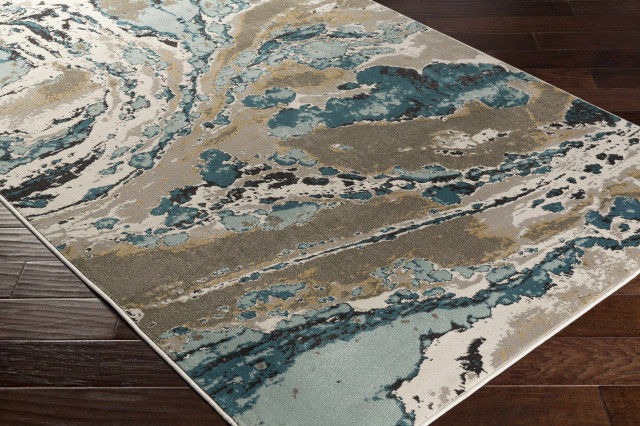 Turin Contemporary Abstract 5'3" x 7'7" Area Rug