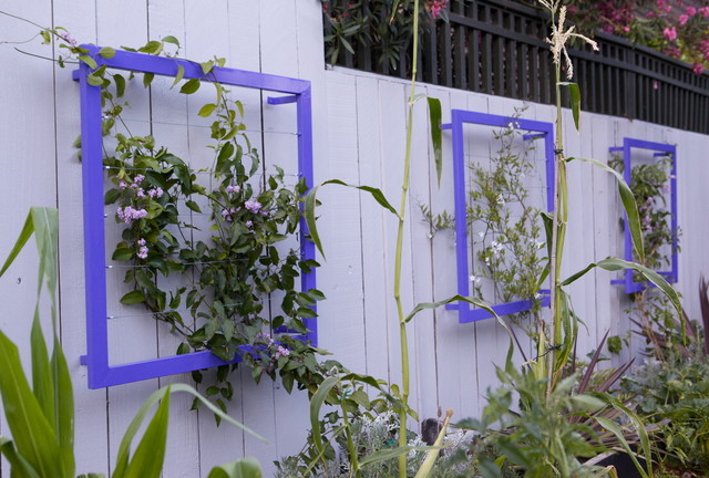 Vertical Gardens with Wall Trellis by Terra Trellis rustic-landscape