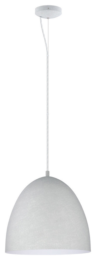 Eglo Lighting Sarabia - 15.88" One Light Pendant, Concrete Grey Finish
