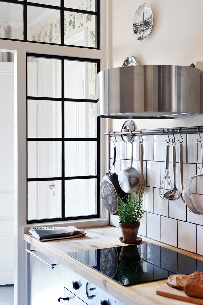 Photo of a scandi kitchen in Gothenburg.