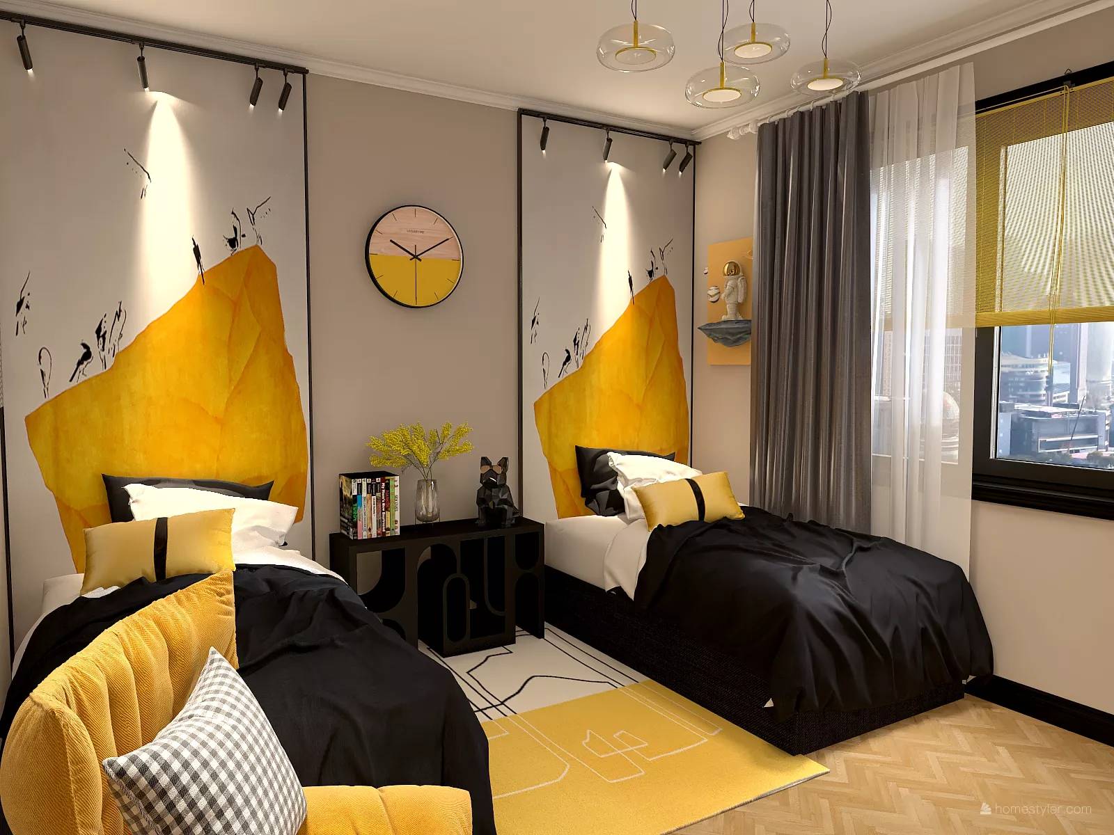 Дизайн комнаты для двух подростков