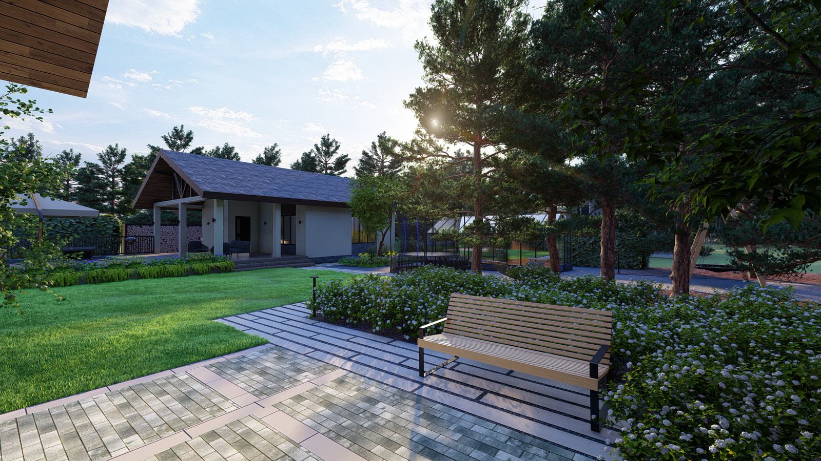 Сад "Geometrium" в КП "Европа"