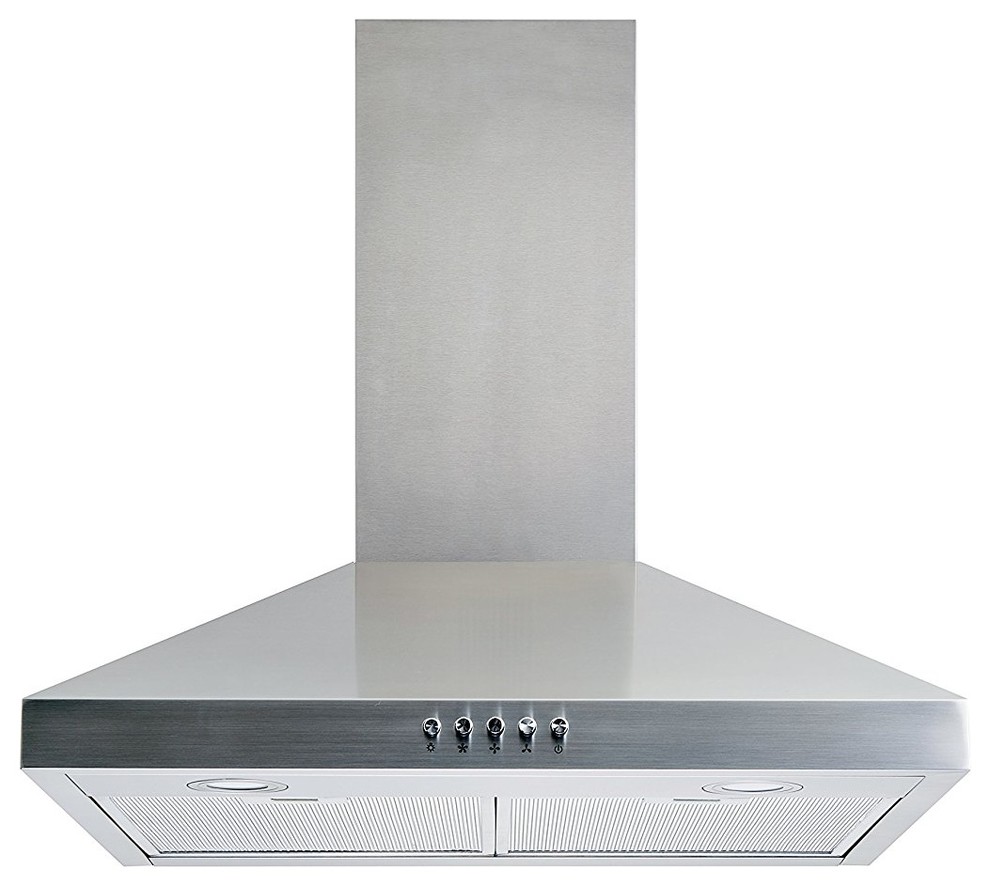 Winflo Convertible WallMount Range Hood, Stainless Steel, 30", 30