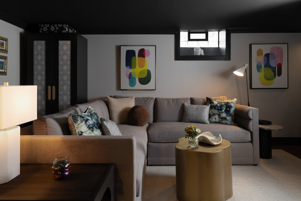 South Bham Mod - Contemporary - Basement - Detroit - by Margeaux ...